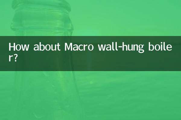 How about Macro wall-hung boiler?