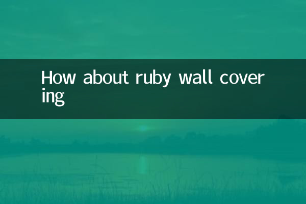 Wie wäre es mit einer rubinroten Wandverkleidung?