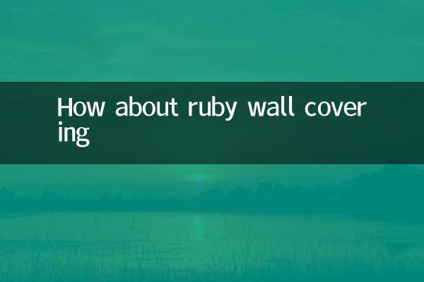 Wie wäre es mit einer rubinroten Wandverkleidung?