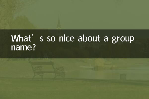 Qu’y a-t-il de si sympa dans un nom de groupe ?