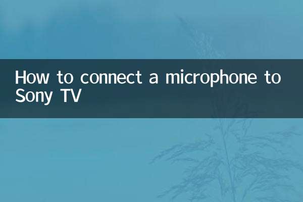 So schließen Sie ein Mikrofon an einen Sony-Fernseher an