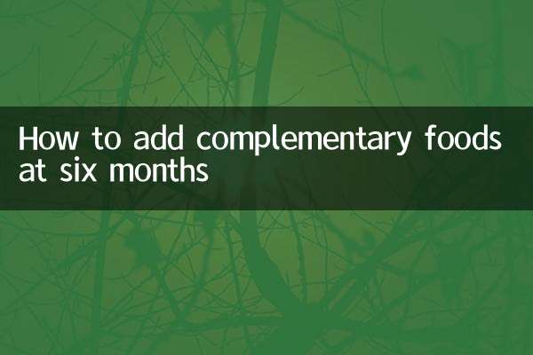 Cómo añadir alimentos complementarios a los seis meses