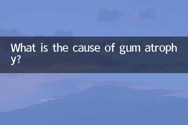 ما هو سبب ضمور اللثة؟