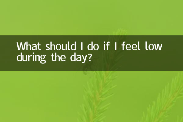 Que dois-je faire si je me sens déprimé pendant la journée ?
