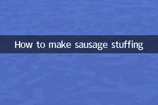 How to make sausage stuffing