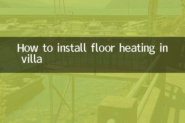 Come installare il riscaldamento a pavimento in una villa