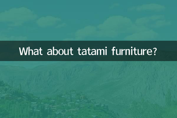 टाटामी फर्नीचर के बारे में क्या?