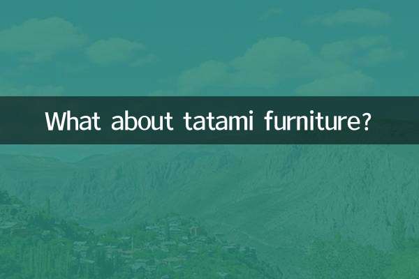 टाटामी फर्नीचर के बारे में क्या?