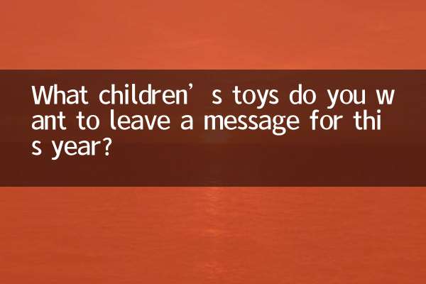 आप इस वर्ष बच्चों के खिलौनों के लिए कौन सा संदेश छोड़ना चाहते हैं?