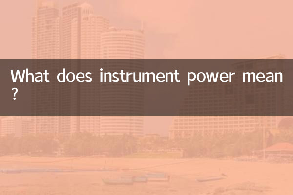 Que signifie la puissance de l’instrument ?