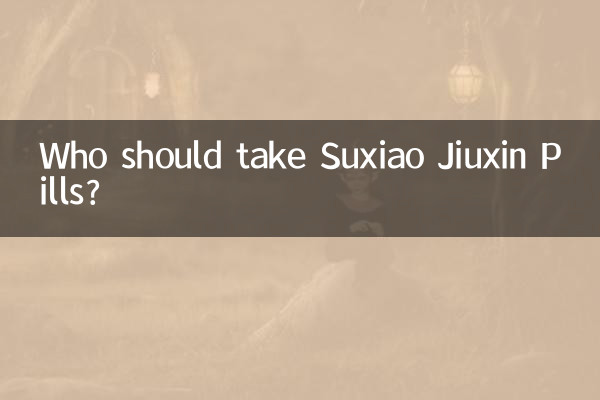 Who should take Suxiao Jiuxin Pills?