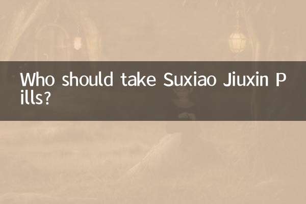 Who should take Suxiao Jiuxin Pills?