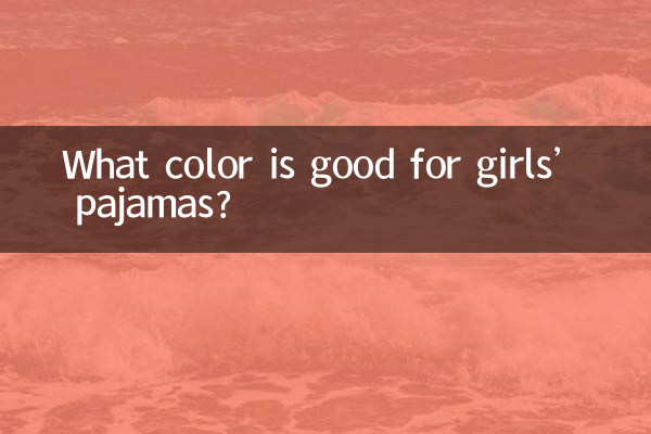Какой цвет подойдет для пижам для девочек?
