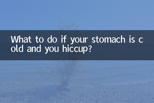 ¿Qué hacer si tienes el estómago frío y tienes hipo?