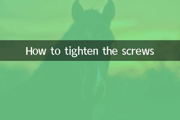 Cómo apretar los tornillos