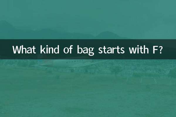 What kind of bag starts with F?