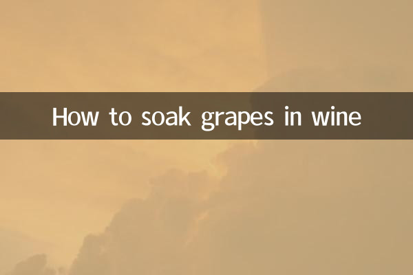 Wie man Trauben in Wein einweicht