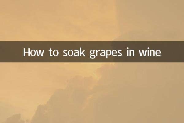 Wie man Trauben in Wein einweicht