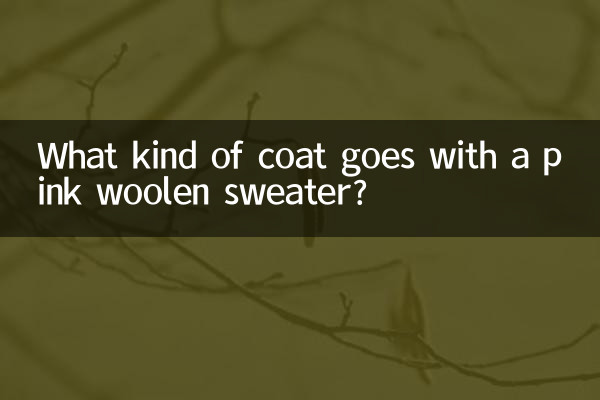 ¿Qué tipo de abrigo combina con un jersey de lana rosa?