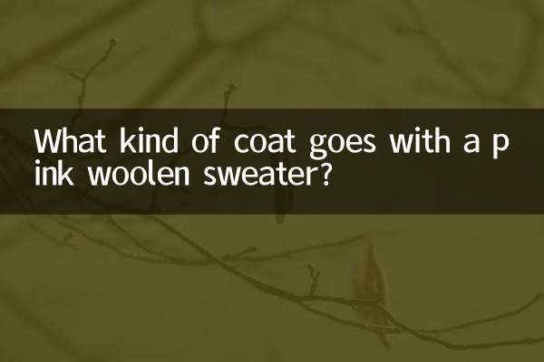 چه نوع پالتویی با پلیور پشمی صورتی می آید؟