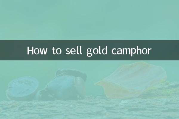 So verkaufen Sie Goldkampfer