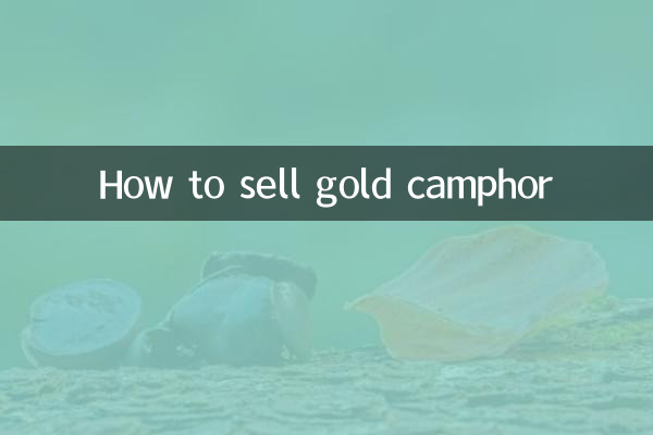 So verkaufen Sie Goldkampfer