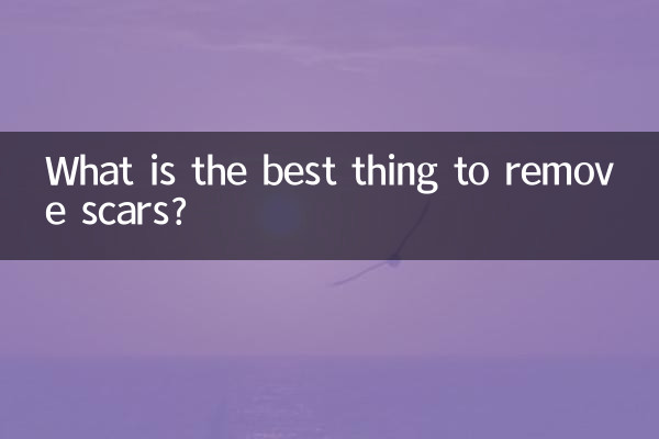 Qual é a melhor coisa para remover cicatrizes?