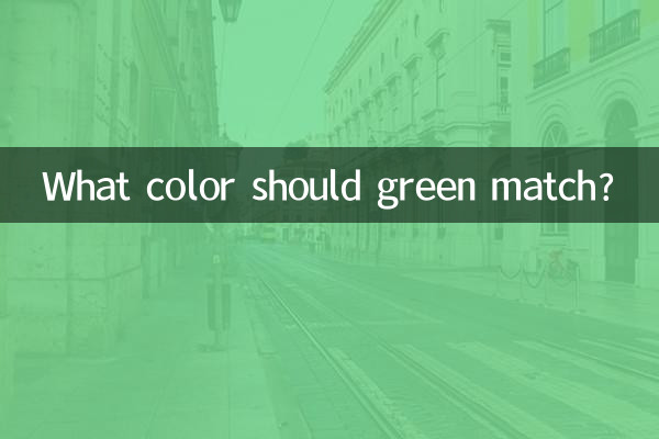 Qual cor o verde deve combinar?
