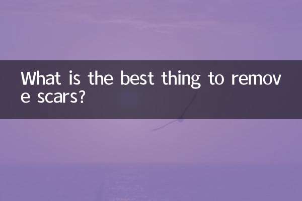 Qual é a melhor coisa para remover cicatrizes?