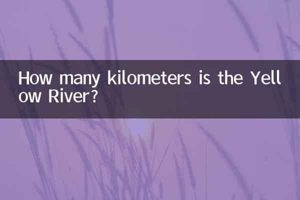 Quanti chilometri è il fiume Giallo?