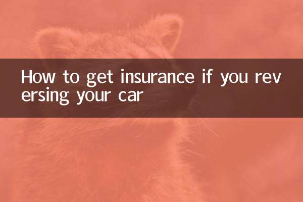 How to get insurance if you reversing your car