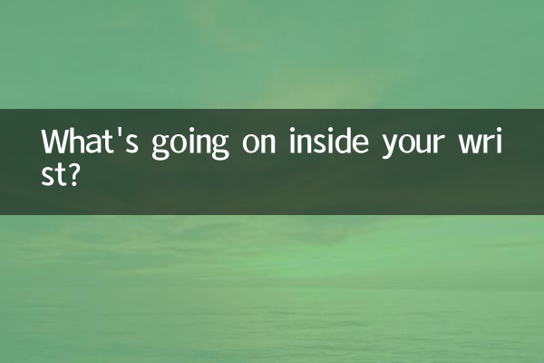 What's going on inside your wrist?