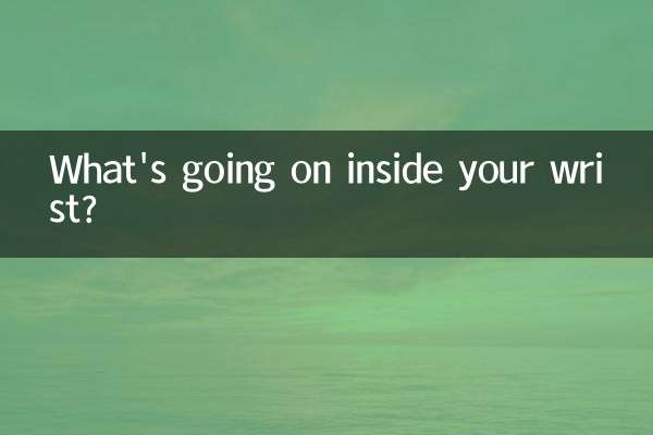 What's going on inside your wrist?