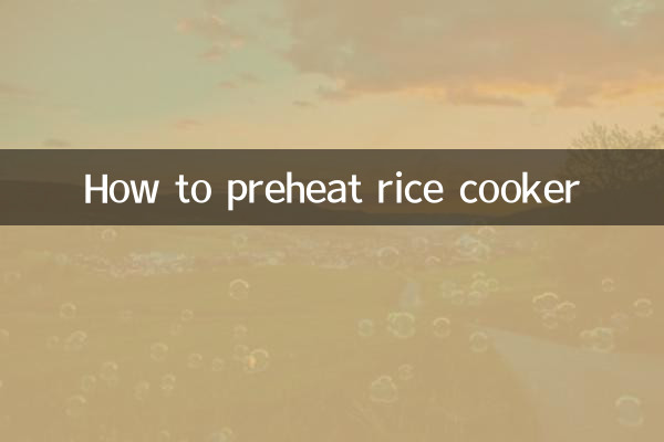 Cómo precalentar la olla de arroz