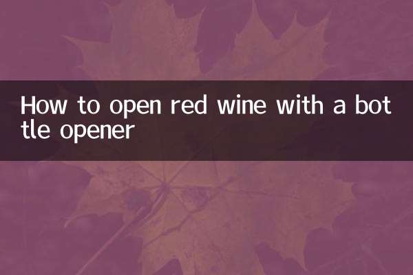 Come aprire il vino rosso con un apribottiglie