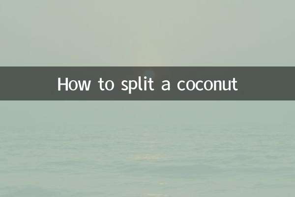 Comment fendre une noix de coco