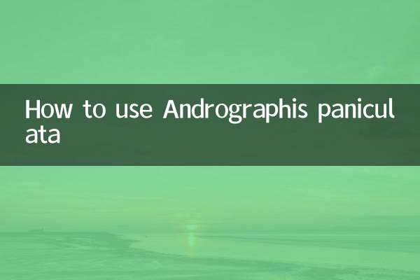 So verwenden Sie Andrographis paniculata