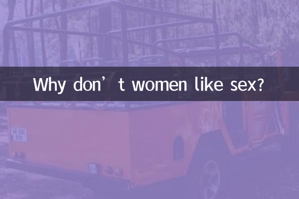 ¿Por qué a las mujeres no les gusta el sexo?