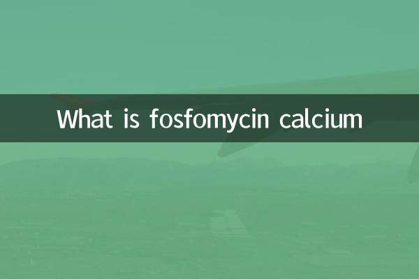 ¿Qué es la fosfomicina cálcica?