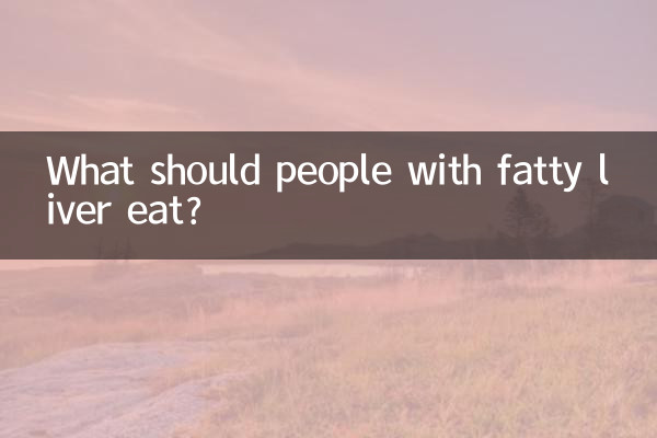 Was sollten Menschen mit Fettleber essen?