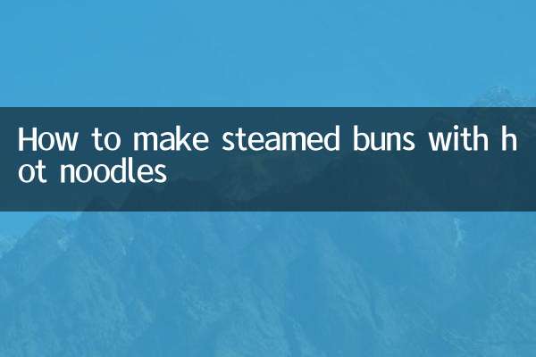 Come preparare i panini al vapore con le tagliatelle calde