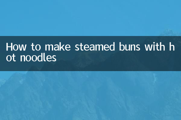 Come preparare i panini al vapore con le tagliatelle calde