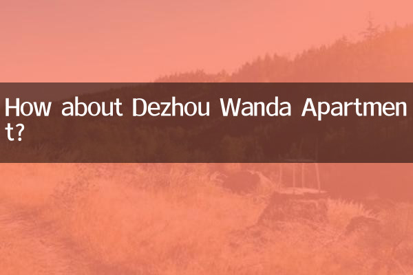 Che ne dici dell'appartamento Dezhou Wanda?