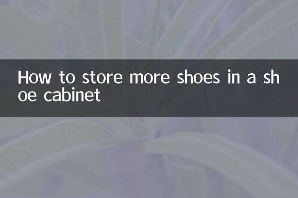 Cómo guardar más zapatos en un zapatero