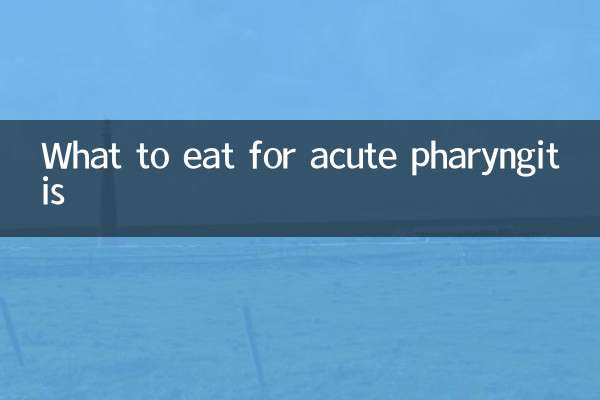 Cosa mangiare per la faringite acuta