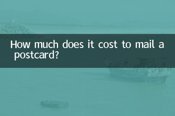 ¿Cuánto cuesta enviar una postal por correo?