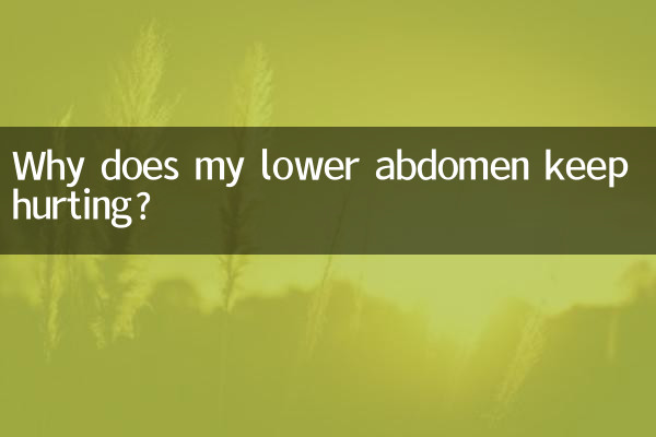 下腹部が痛くなり続けるのはなぜですか?