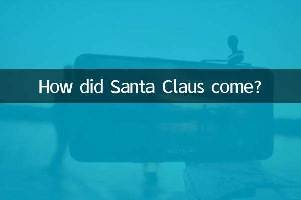 ¿Cómo llegó Papá Noel?