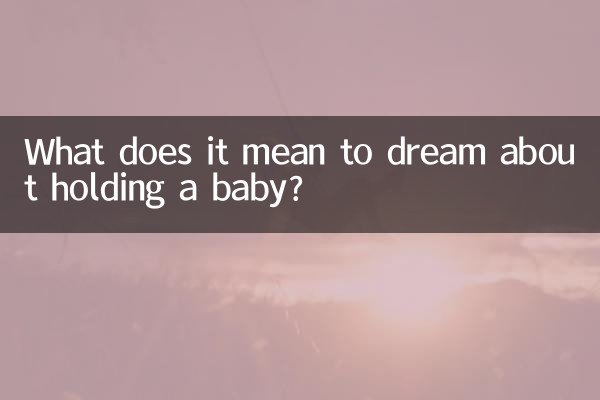 O que significa sonhar segurando um bebê?