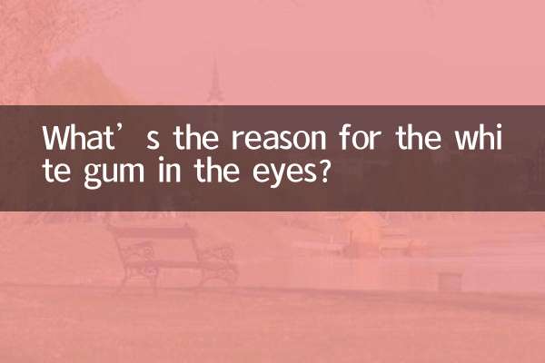 ما هو سبب وجود اللثة البيضاء في العين؟
